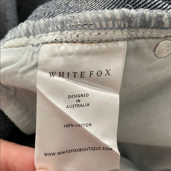🆕 White Fox Boutique Blue Vintage Denim Women's Jeans Size Large New With Tags - Picture 8 of 8